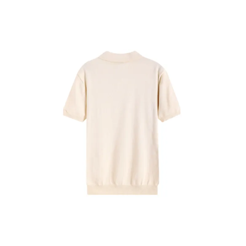 Casual Plain  Ice Silk Polo-9