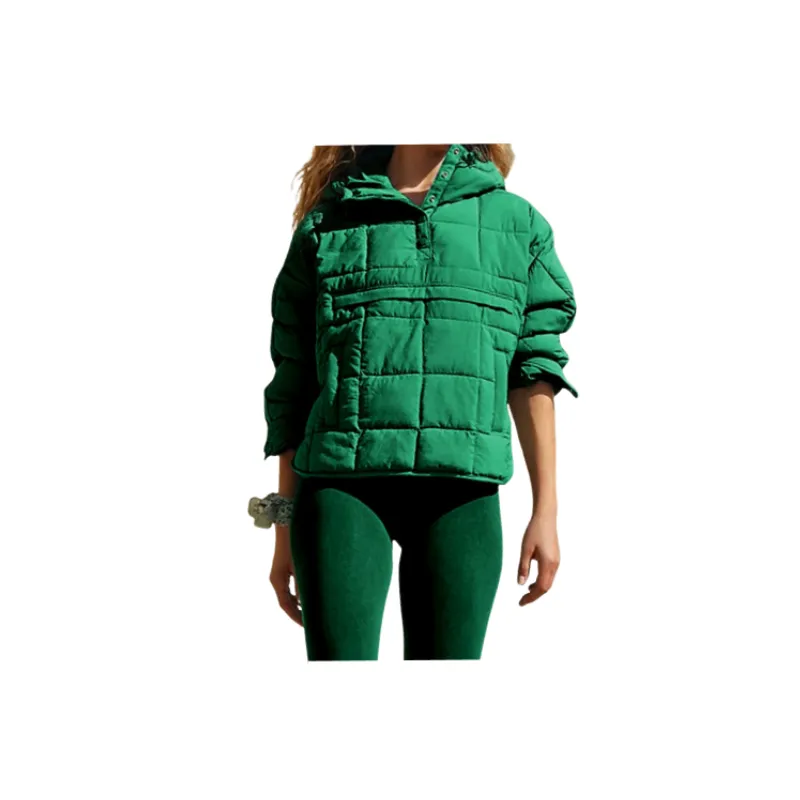 Simple Plain Down Jacket-5