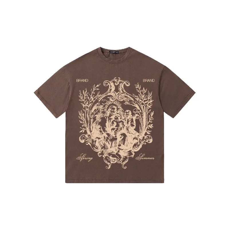 Retro Washed 100% Cotton T Shirt-6