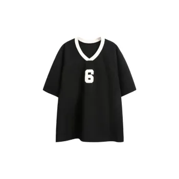 Sporty Loose Polyester T-Shirt
