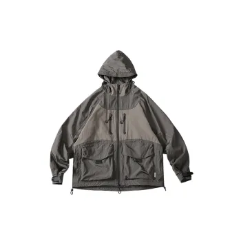 Cityboy Loose Colorful Metal Nylon Hoodie Jackets