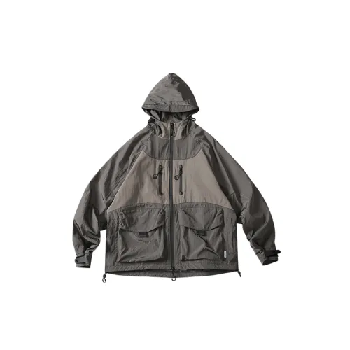 Cityboy Loose Colorful Metal Nylon Hoodie Jackets