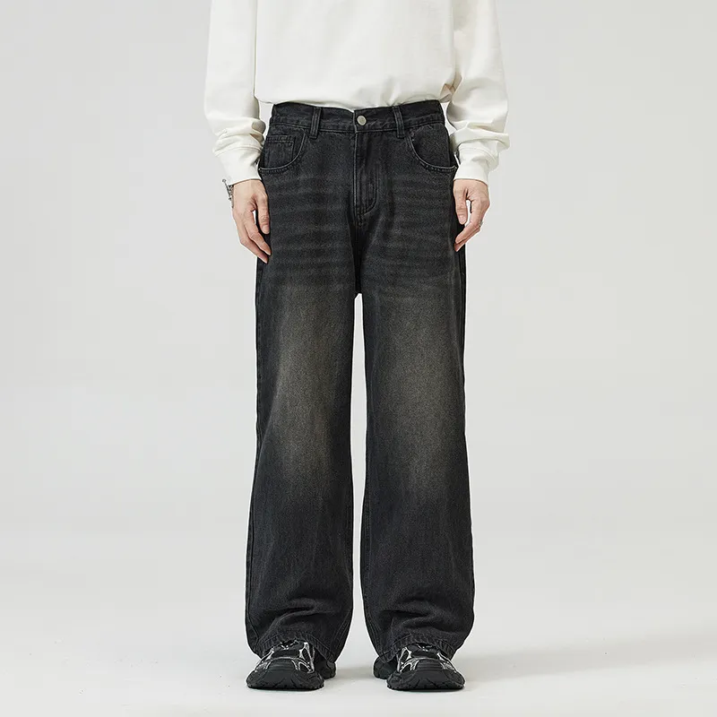 Straight Leg Loose Jeans-4