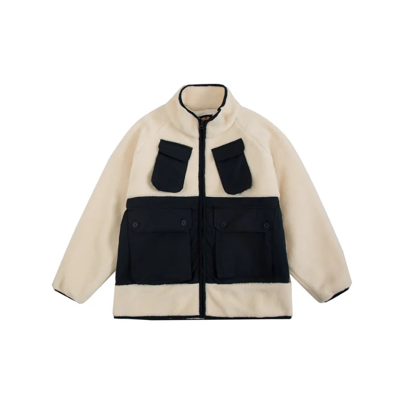 Loose fitting Multiple Pocket Workwear Cotton Jacket-0