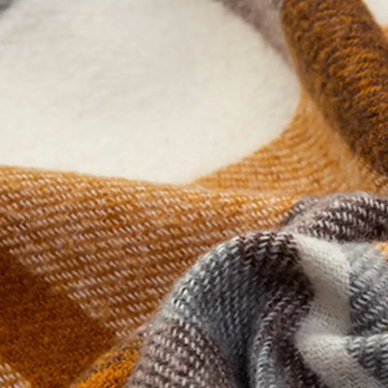 Casual Retro Knit Scarf-5