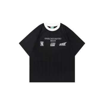 Vintage Vertical Stripes Racing T Shirt