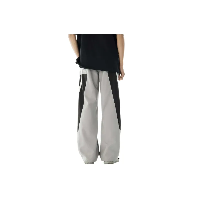 Loose Sporty Blended Synthetic Fabrics Casual Pants-3