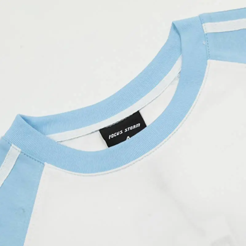 Fashion Letter 100% Cotton T Shirt-6
