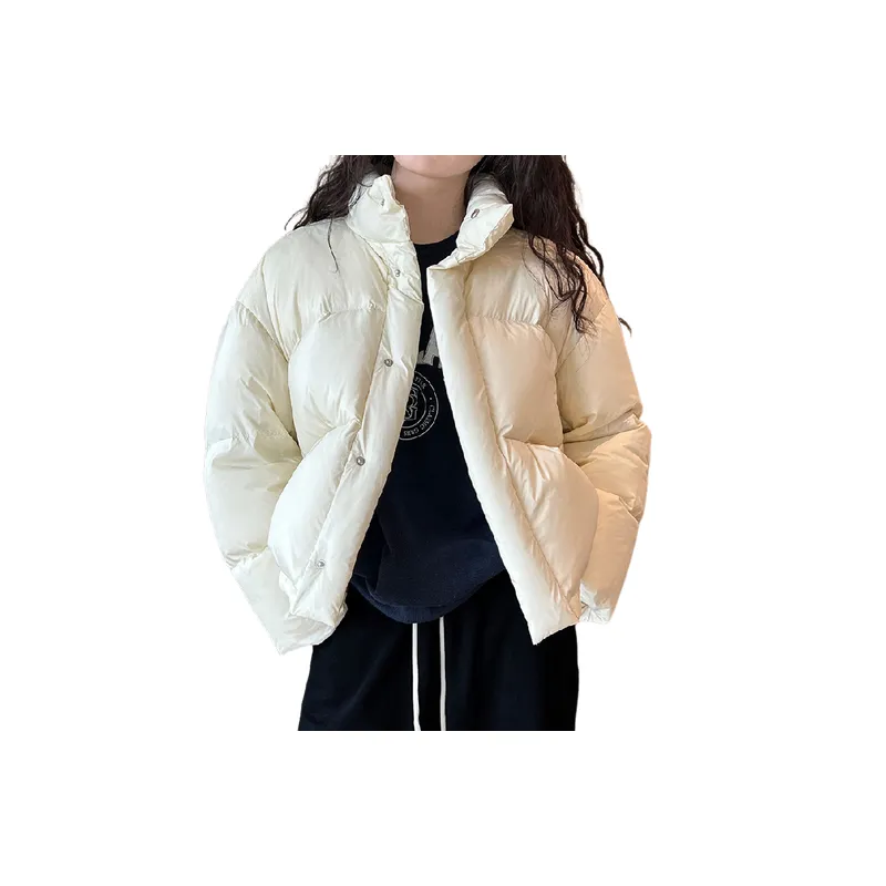 Simple Funky White Duck Down Jacket-3