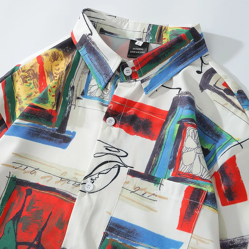Fashionable Loose Long Sleeve Shirt-2