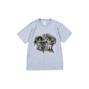 Anime Cupid Blessing Print Short Sleeve T shirt