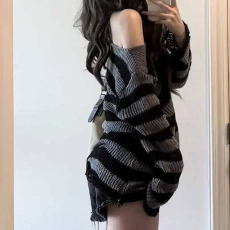 Sexy Loose Sweater-1
