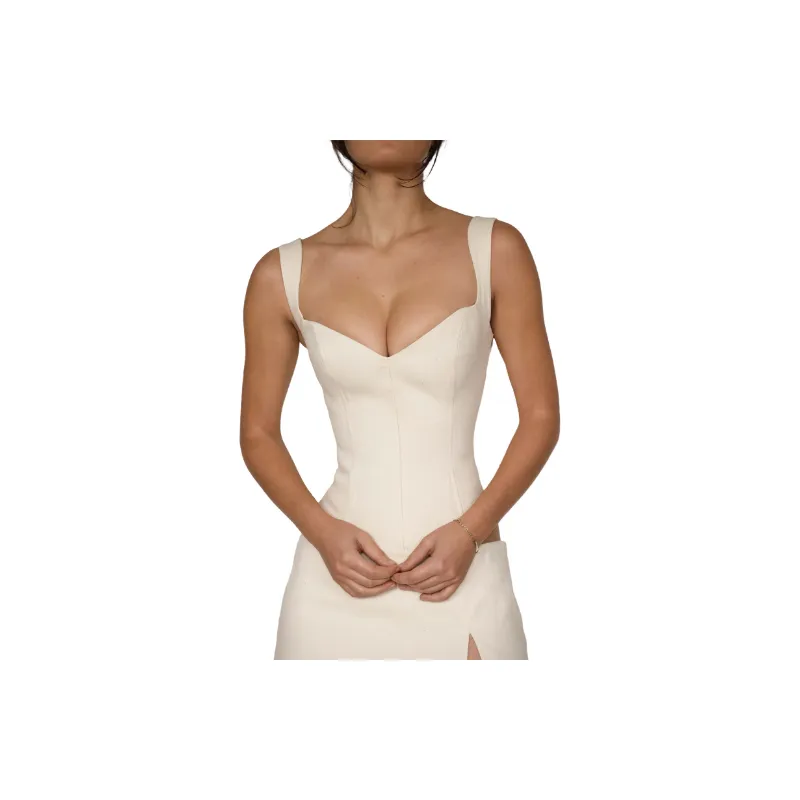 Simple Plain Vest Women-0