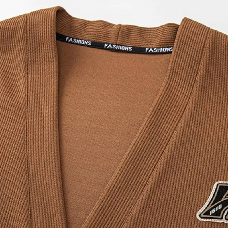 Casual Loose Wool Blend Fabric Knitwear-4