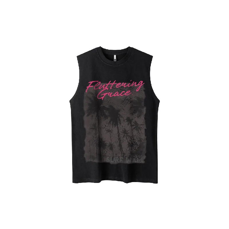 Retro Loose Cotton Vest-0