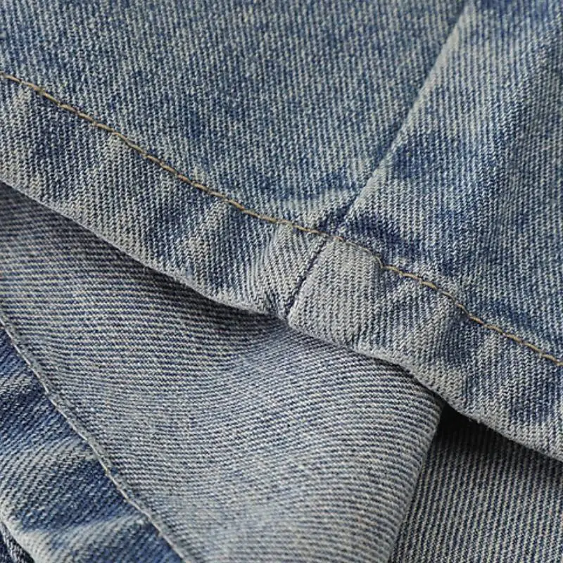 Retro Trendy Denim Shorts-3