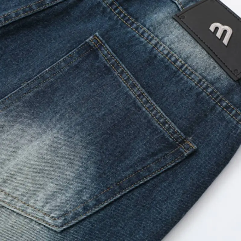 Casual Plain Denim Shorts-5