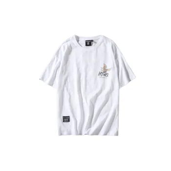 Trendy Hip Hop Printed Short sleeved Loose T shirt