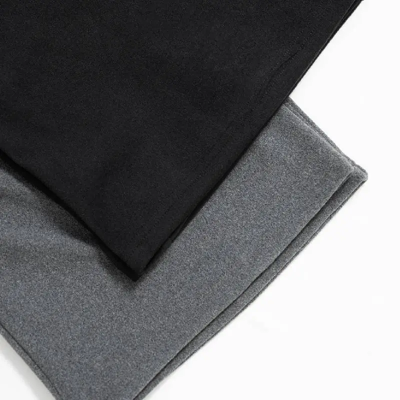 Loose Basics Polyester Casual Pants Women-7