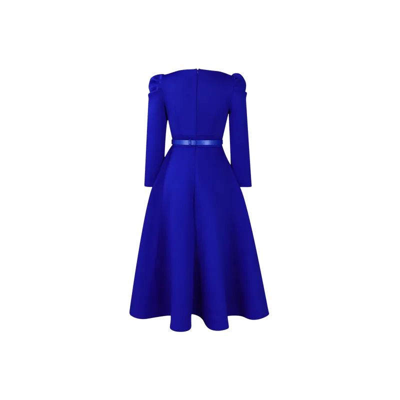 Casual Loose Polyester Dress Women-3