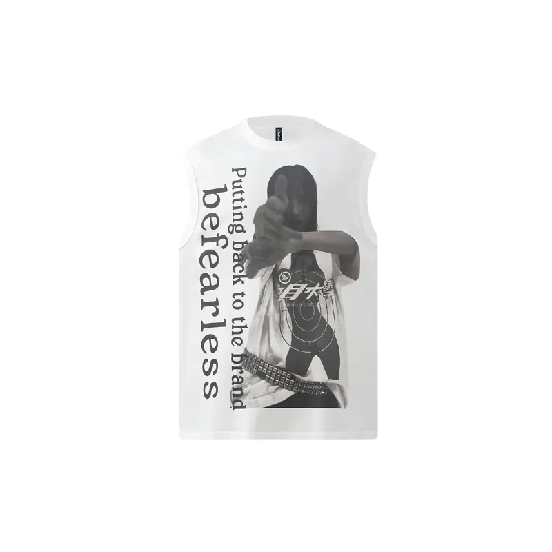 Retro Casual 100% Cotton Vest-4