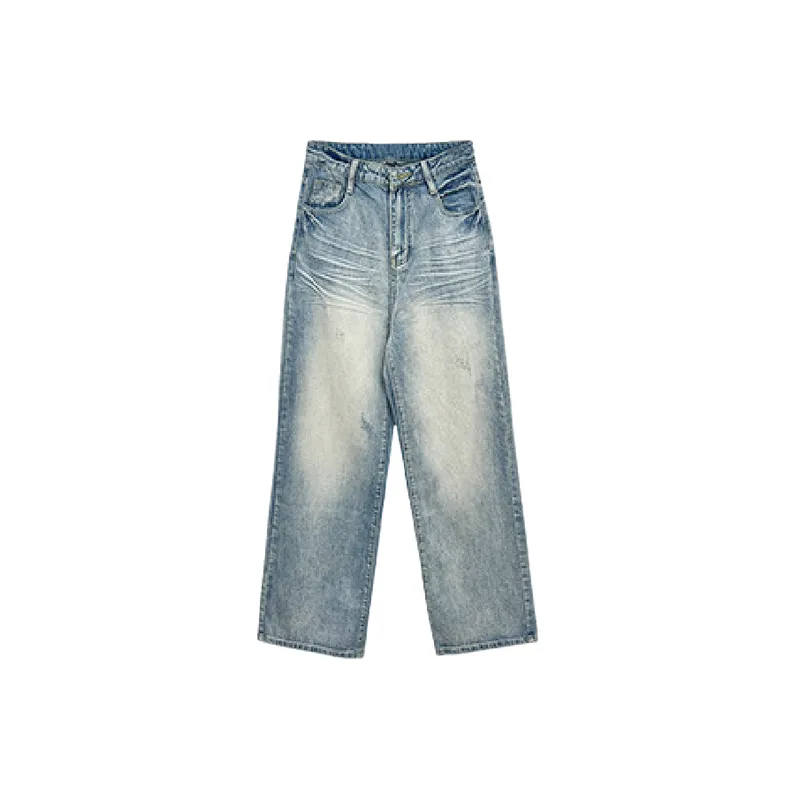 Fashionable Wide Leg Jeans Women-0