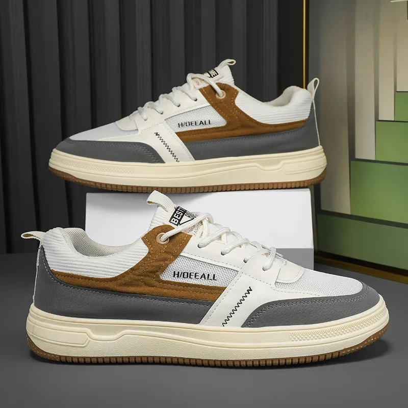 Casual Lace Up Skateboarding Shoes-1