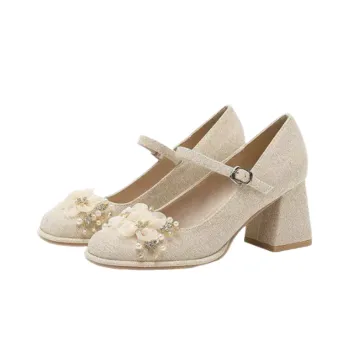 Elegant Rhinestone High Heels