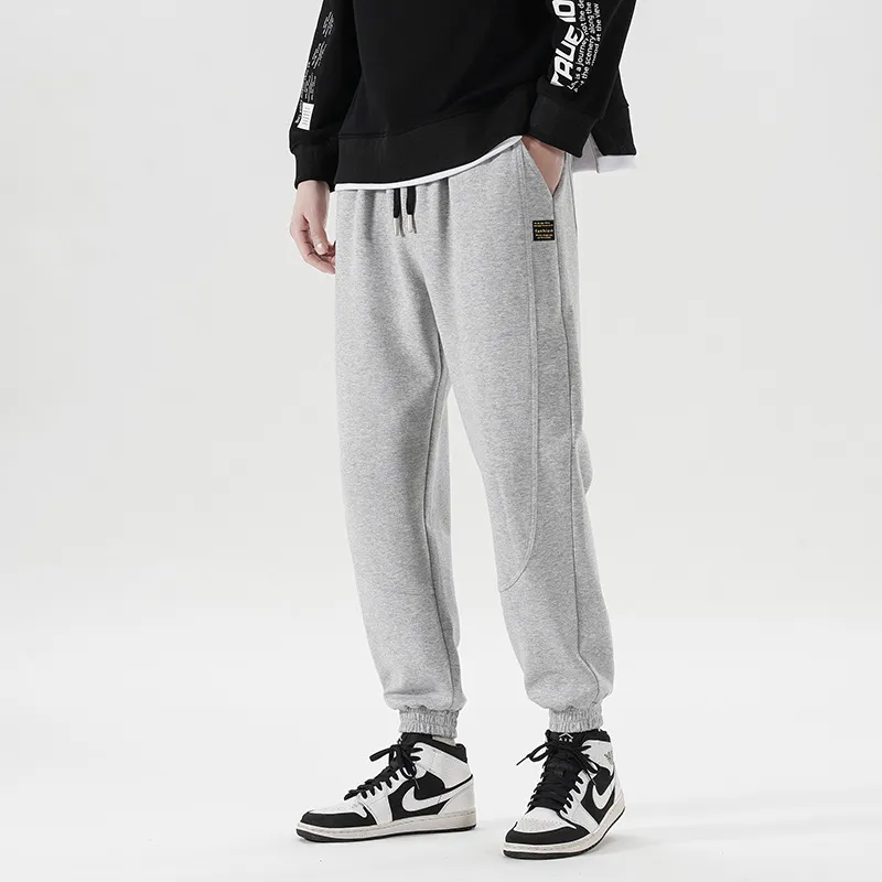 Sporty Loose Cotton Casual Pants-1