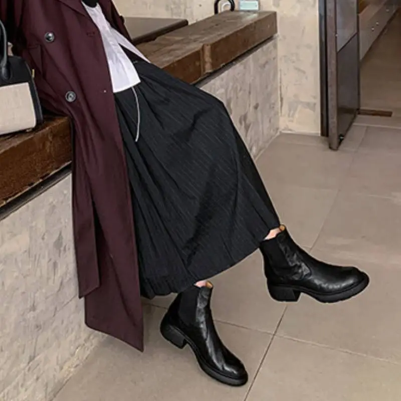 Retro Simple Ankle Boots-5