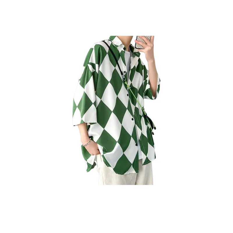 Ice Silk Short Sleeved Shirt-7