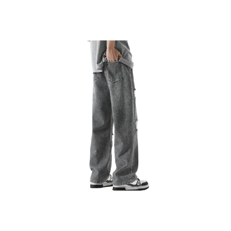 Loose Straight Leg Jeans-2