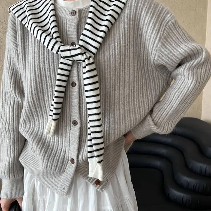 Retro Fashionable Berber Fleece Knitwear-9
