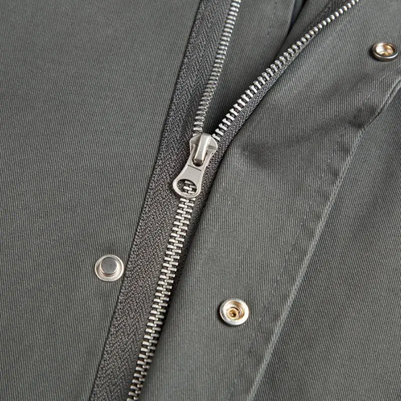 Retro Plain Cotton Quilted Jacket-4