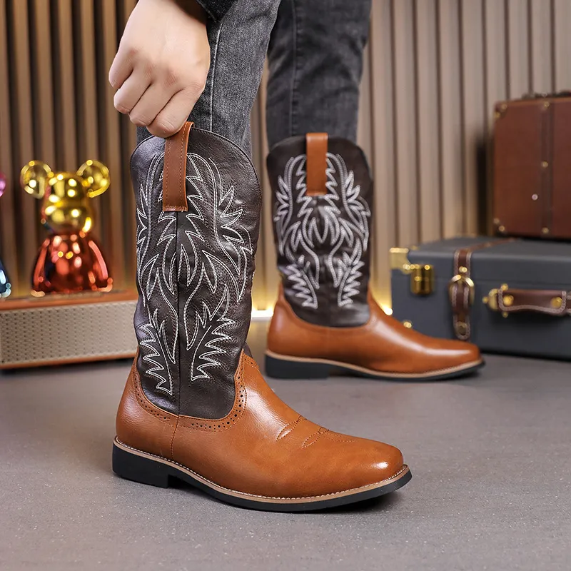 Fashion Retro Knee High Boots-4