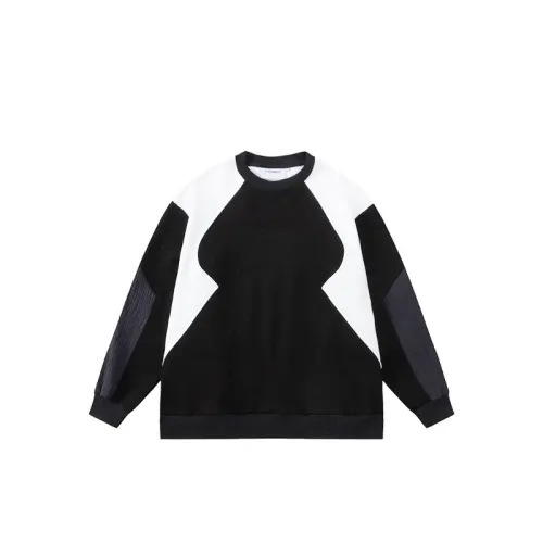 Fashion High-end Sense Multiple Stitching Color Long Sleeve Ins Loose Leisure Sweatshirt