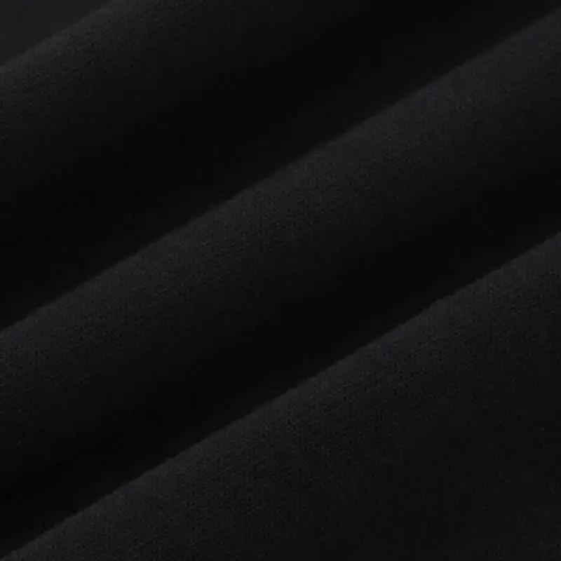 Loose Letter Cotton Blended Fabric T Shirt-7