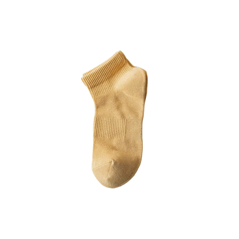 Fashionable Plain 100% Cotton Socks-7