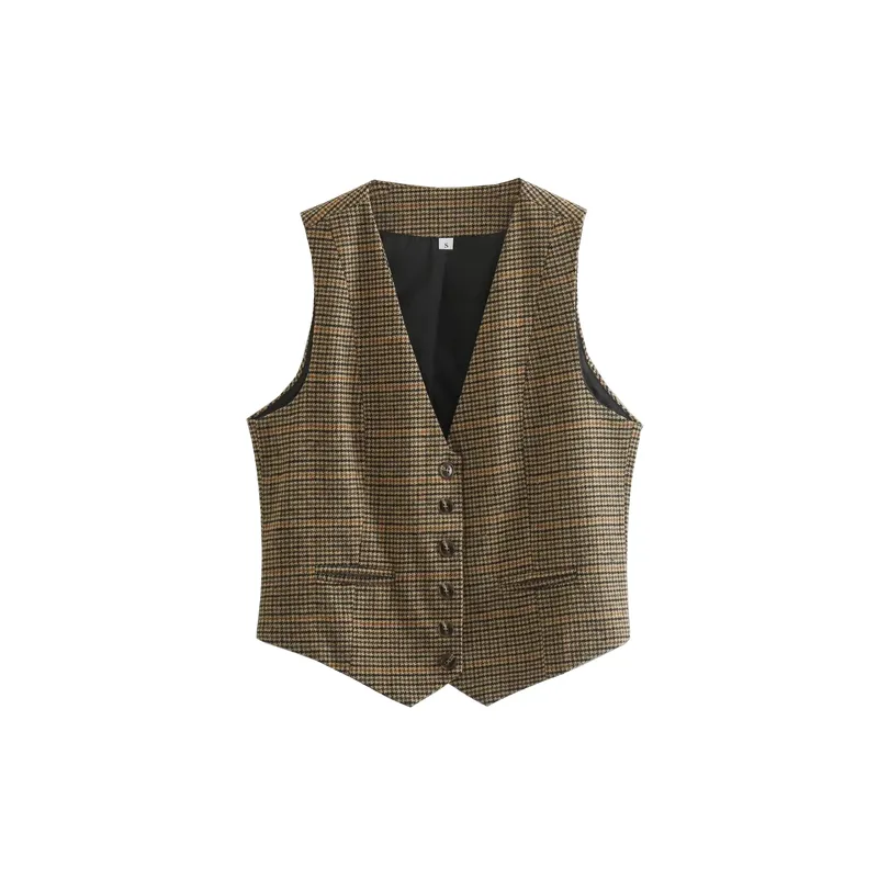 Retro Simple Vest Women