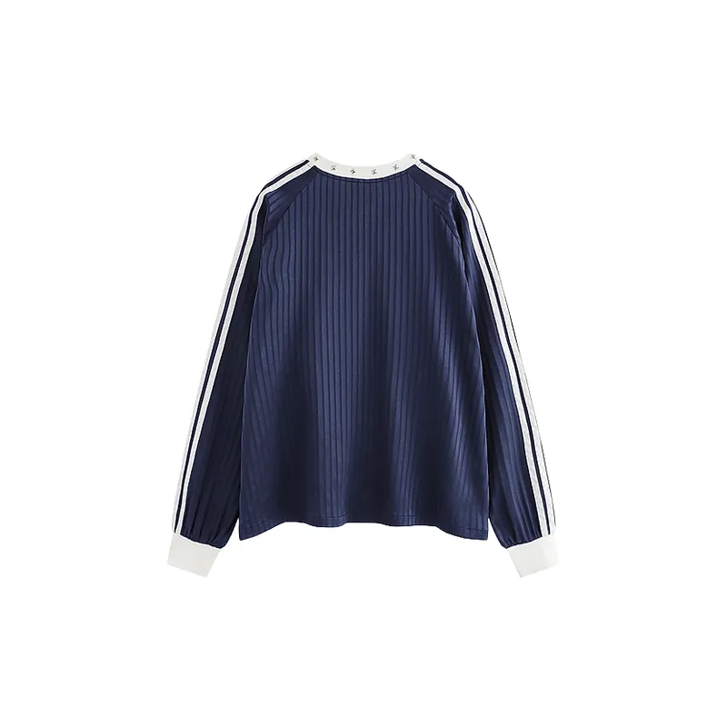 Sporty Long Sleeve T Shirt Women-1