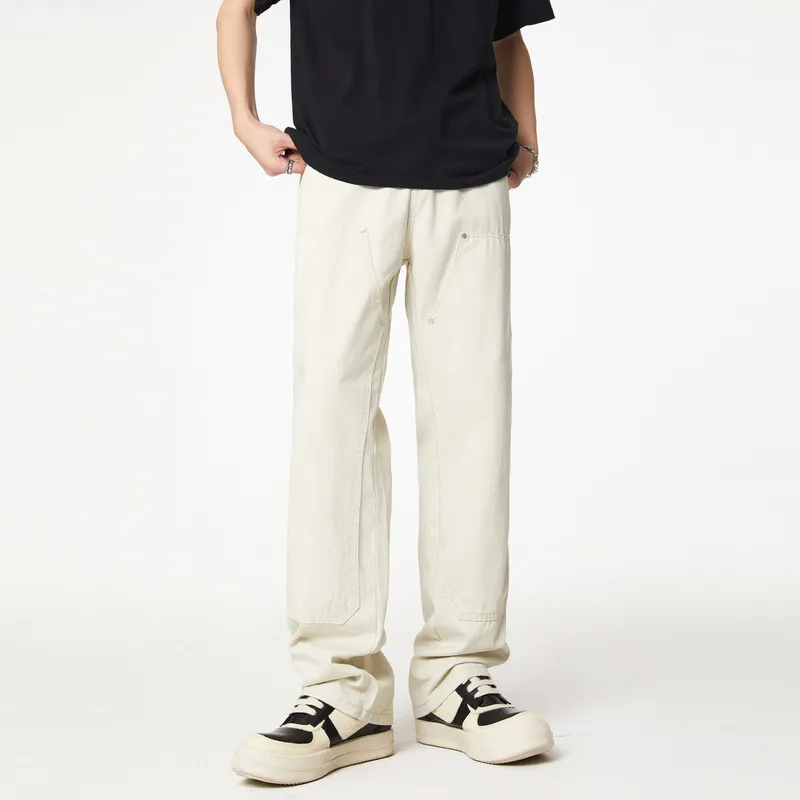 Fashion Loose Cotton Cargo Pants-4