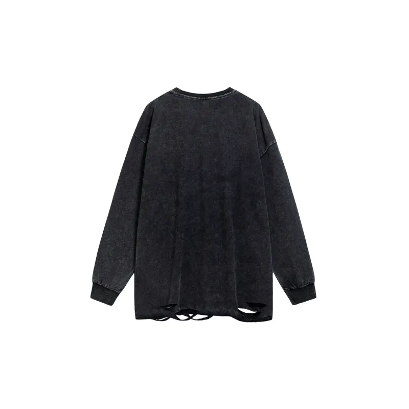 Retro Loose Straight Leg Sweatshirt-3