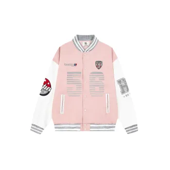 Casual Loose Cotton Baseball Jersey