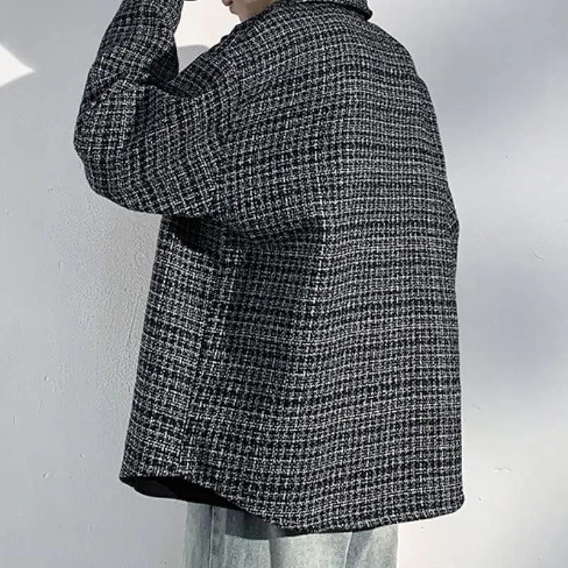 Casual Plaid Polyester Jacket-2
