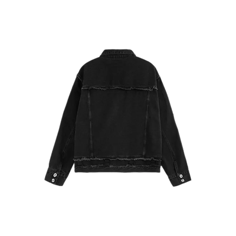 Distress Casual Denim Jacket-1