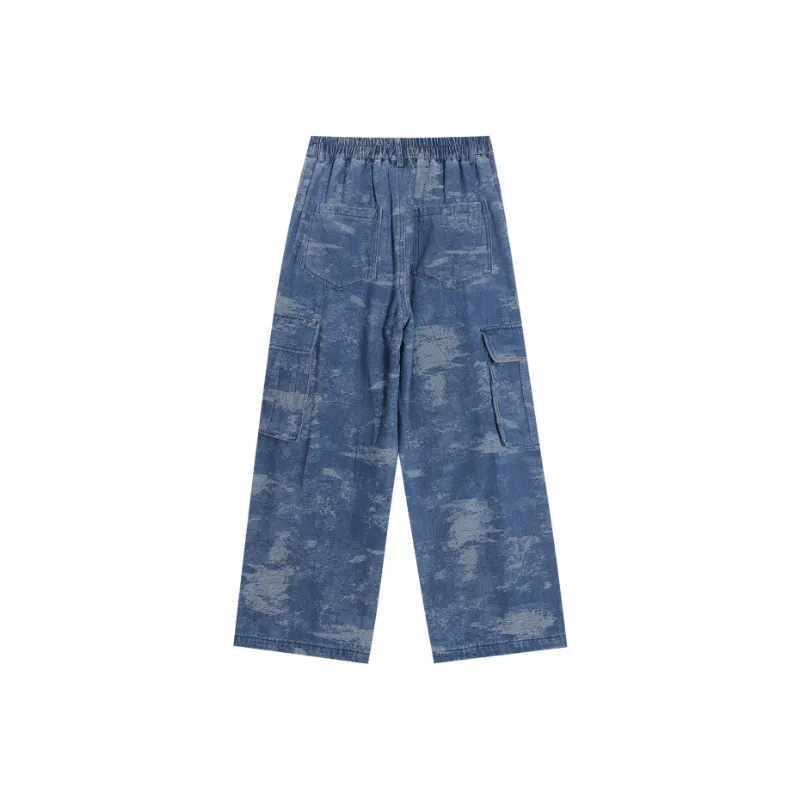 Retro Hand Distressed Jeans-3