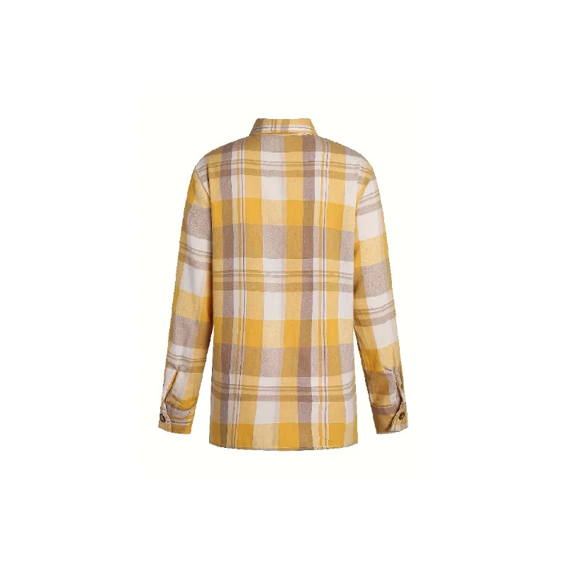 Striped Loose Polyester Shirt Women-1