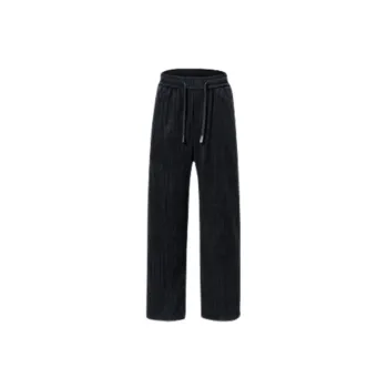 Retro Straight Leg Corduroy Casual Pants