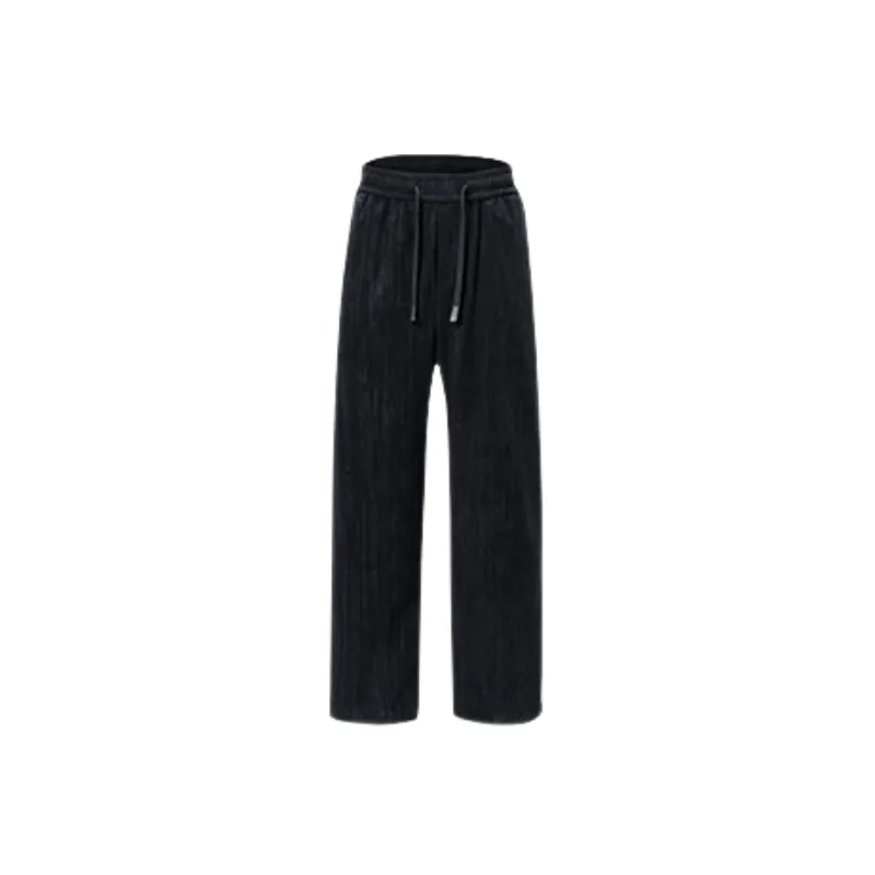 Retro Straight Leg Corduroy Casual Pants-10