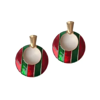 Funky Retro Christmas Earring